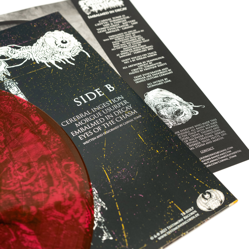 Carnal Tomb - Embalmed In Decay Vinyl LP  |  Magenta/Black Marble