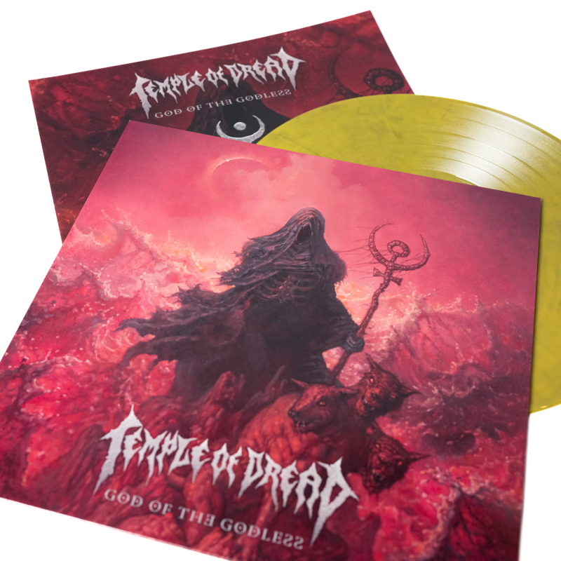 Temple Of Dread - God Of The Godless Vinyl LP  |  Clear/Yellow/Black Marble