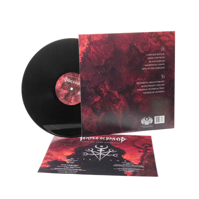 Temple Of Dread - God Of The Godless Vinyl LP  |  Black